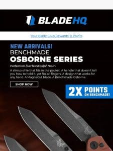 New Arrivals in the Benchmade Osborne Series!