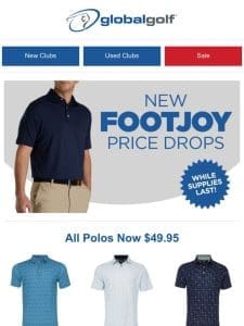 New FootJoy Price Drops