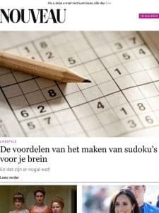 Nouveau | De voordelen van het maken van sudoku’s voor je brein