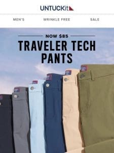 On Sale: $85 Traveler Tech Pants (was $118)