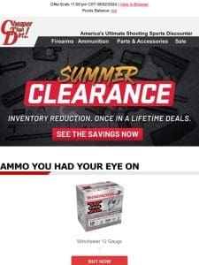 Once in a Lifetime Summer Clearance Deals Are Here