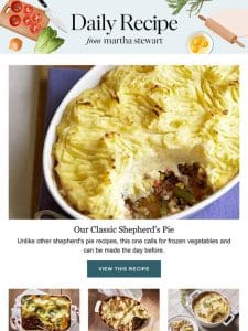 Our Classic Shepherd’s Pie