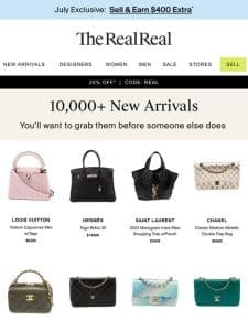 Our New Arrivals section is ? right now