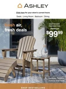 Outdoor Favorites from $99.99 to Brighten Your Backyard! ?