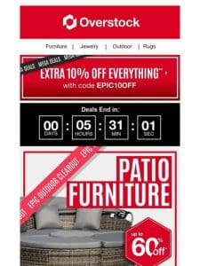 Patio Furniture Clearout — Up to 60% Off ??