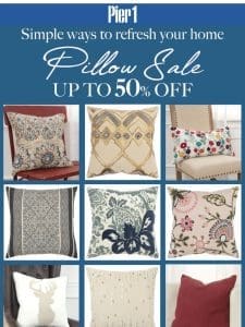 Pillow Power: Up to 50% Off Sale!