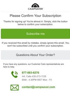 Please Confirm Your Subscription