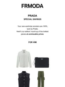 Prada: Ultra-refined style FOR LESS