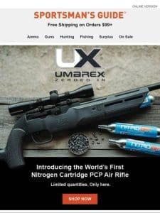 Pre Order: The Umarex Komplete Nitrogen-Powered Air Rifle