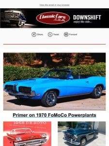 Primer on 1970 FoMoCo Powerplants