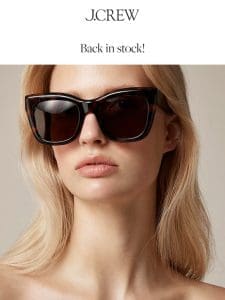 Psst… The Mallorca cat-eye sunglasses is back in stock!.