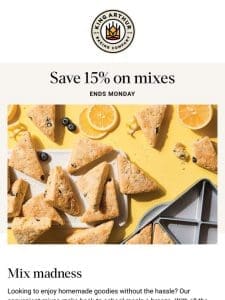 Rare Sale Alert: 15% off ALL Our Mixes