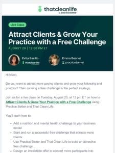 Ready to attract more clients & grow your practice?