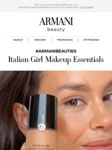 Recreate The Italian Girl Makeup Trend With #ArmaniBeauties