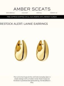 Restock Alert: Lainie Earrings.