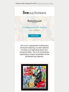 Robinhood Auctions | Contemporary Art Auction