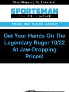 ?”Rock the Range: Unbeatable Deals on Ruger 10/22!” ?