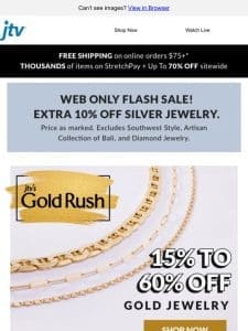 Rush in for gold savings!