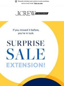 SALE EXTENDED: Extra 15% off + 50% off EVERYTHING + extra 60% off CLEARANCE!