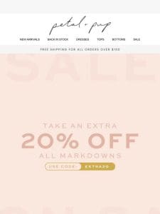 SALE ON SALE   20% OFF