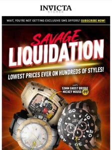 SAVAGE LIQUIDATION PRICES Everything Must GO❗️