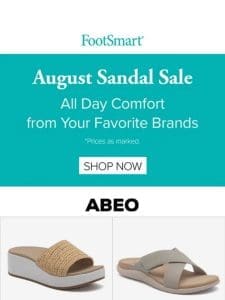 SAVE on Your Favorite Sandal Brands