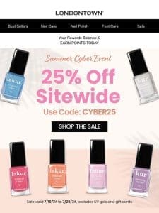 SUMMER SALE – 25% OFF SITEWIDE ???