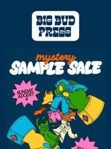 SUNDAY   ONLINE SAMPLE SALE!