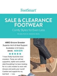 Sale & Clearance Footwear!   Shop by Size – SAVE BIG