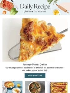 Sausage-Potato Quiche