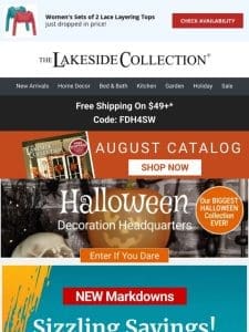 Save BIG This Summer + Shop Top Selling Halloween Decor!