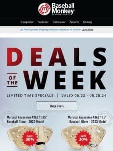 Save Big on Baseball Gear – Weekly Deals Inside!