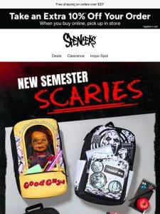 School gear for horror fans