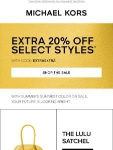 Score An Extra 20% Off Select Styles Today