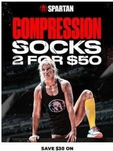 Score Big Savings: Buy 2 Pairs of Compression Socks for $50!