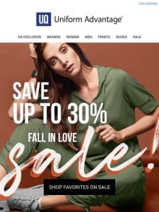 Scrub Lover， here’s up to 30% off Fall Finds