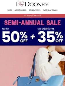 Semi-Annual Sale | Up to 50% + Extra 35% off! ???