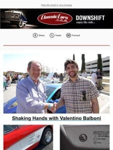 Shaking Hands with Valentino Balboni