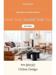 Shop 50% off for our Sunset Sale