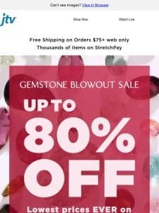 Shop Gemstone Parcels and Sets Up to 80% Off!