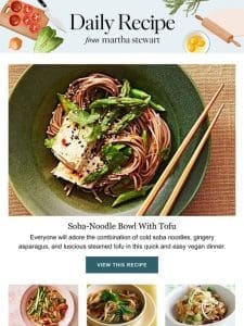 Soba-Noodle Bowl With Tofu