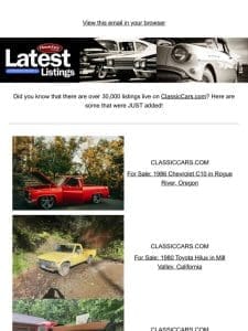 Speed through these listings to find your classic car!