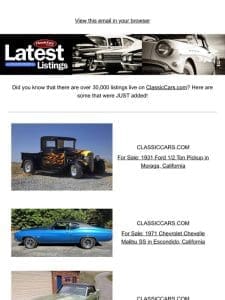 Speed through these listings to find your classic car!