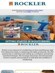 Start Your Woodturning Journey With Tools to Make Turning Easy!