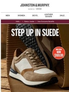 Step Up in Suede (at 40% Off)