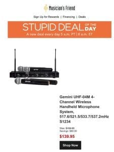 Stupid Deal of the Day now available!