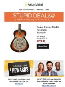 Stupid Deal of the Day now available!