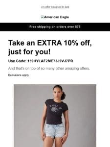 Styles you viewed are on sale + take an extra 10% off