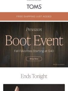 Stylish Boots $60 & Under + Free Shipping