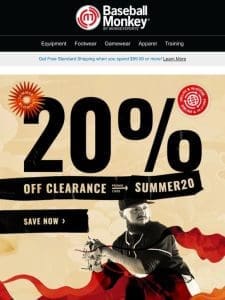 Summer Blowout Savings: 20% Off Clearance Items!